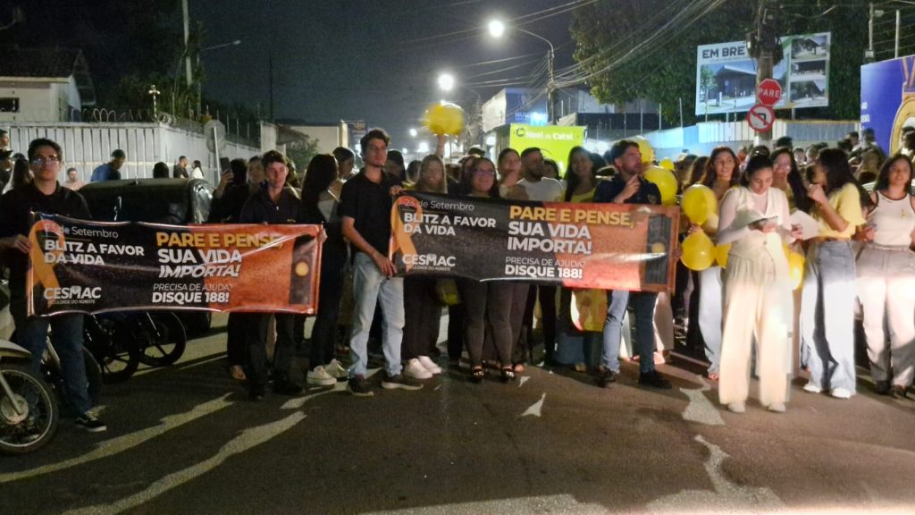 Faculdade Cesmac do Agreste promove “Blitz a favor da vida” em alusão ao Setembro Amarelo